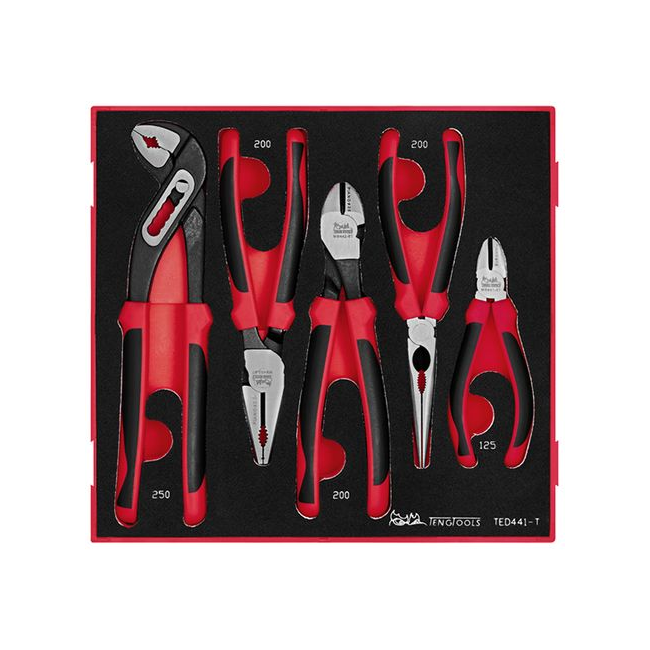 Teng 5PC TPR Grip Plier Set TE-TED441-T