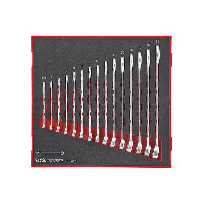 Teng 15PC 5.5-19MM Combination Spanner Set TE-TED6515
