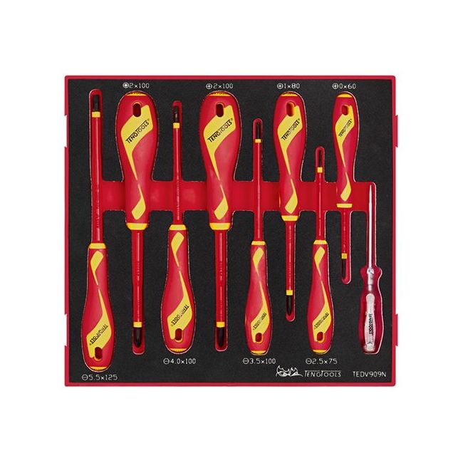Teng 9PC 1000V VDE Screwdriver Set W/EVA Tray TE-TEDV909N
