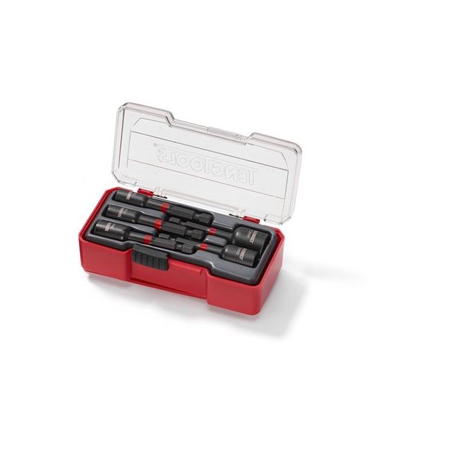 Teng 5PC 1/4" Hex Drive Impact Nut Setter Set W/Belt Clip Tray TE-TJNS05