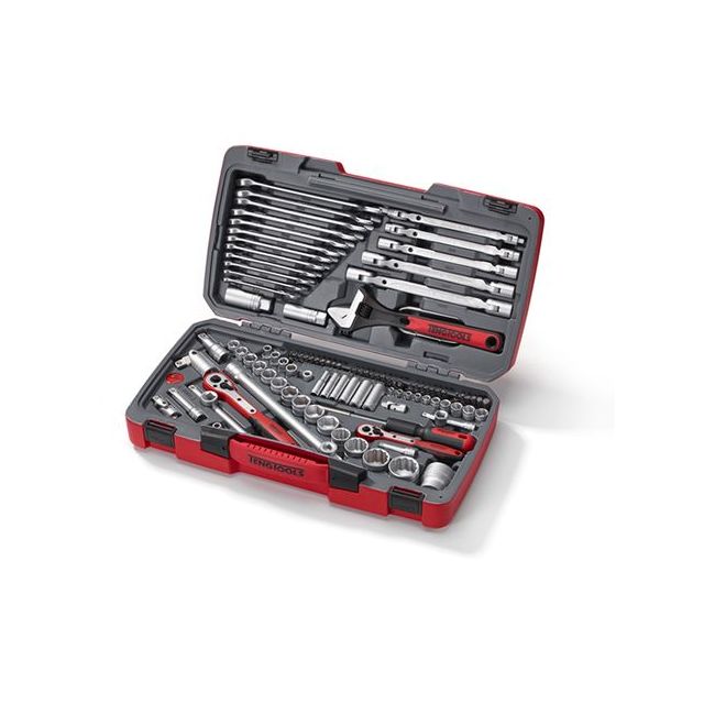 Teng 106PC 1/4" 3/8" & 1/2" Drive Metric Socket & Tool Set TE-TM106
