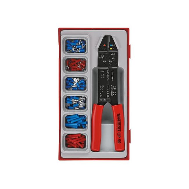 Teng 121PC Crimping Set W/Terminals & TC Tray TE-TTCP121