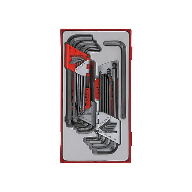 Teng 28PC mm/AF Hex & Tx Ball-End Key Set TE-TTHT28