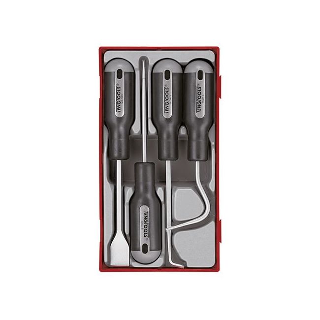 Teng 4PC Scraper & Remover Set W/TC Tray TE-TTSR04