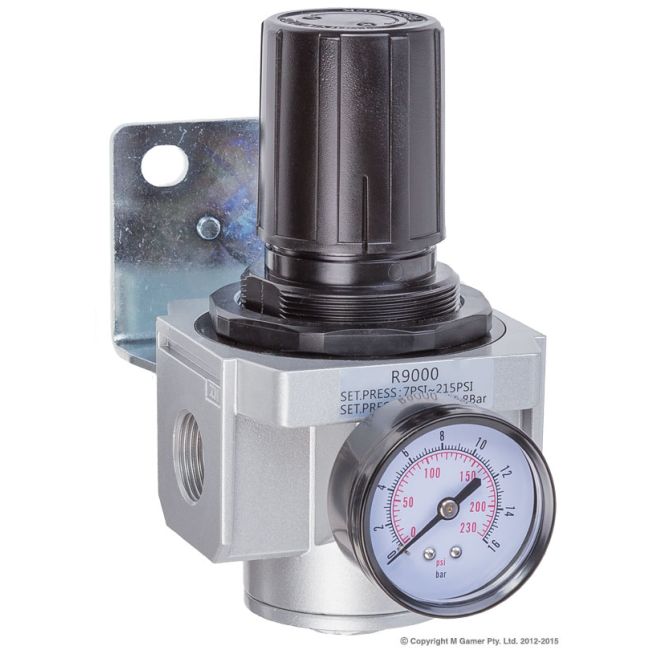 Geiger 3/4" Regulator c/w gauge THBR906