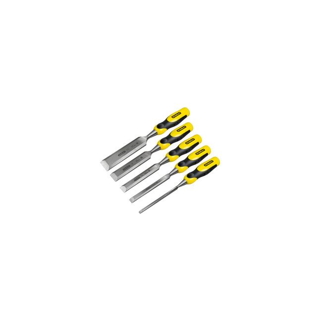 Stanley 5Pc Chisel Set Dynagrip (6, 12, 18, 25, 32mm) 2-16-885