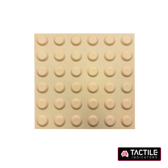DTA 300x300mm Tactile Indicator - Yellow TPU W/Butyl Self Adhesive 3 Pack TIB300Y