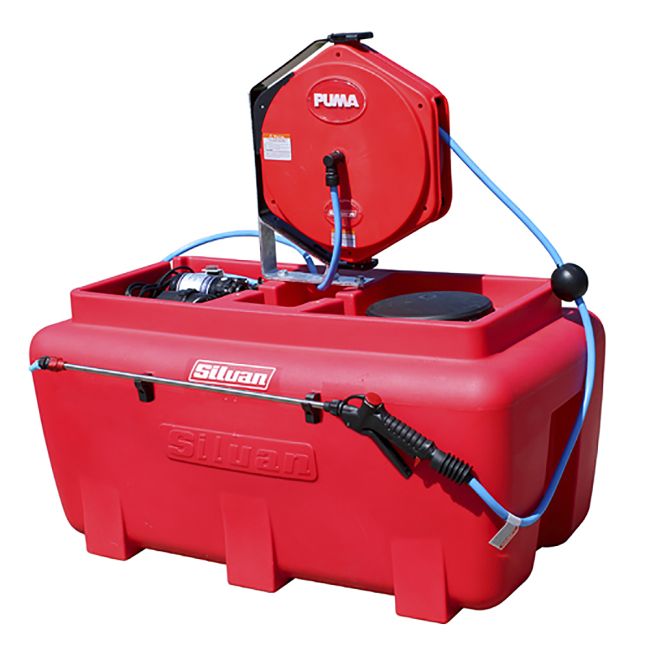 Silvan 200L Smoothflo Trukpak Tank W/15M Retractable Hosereel TK200-S7C-2