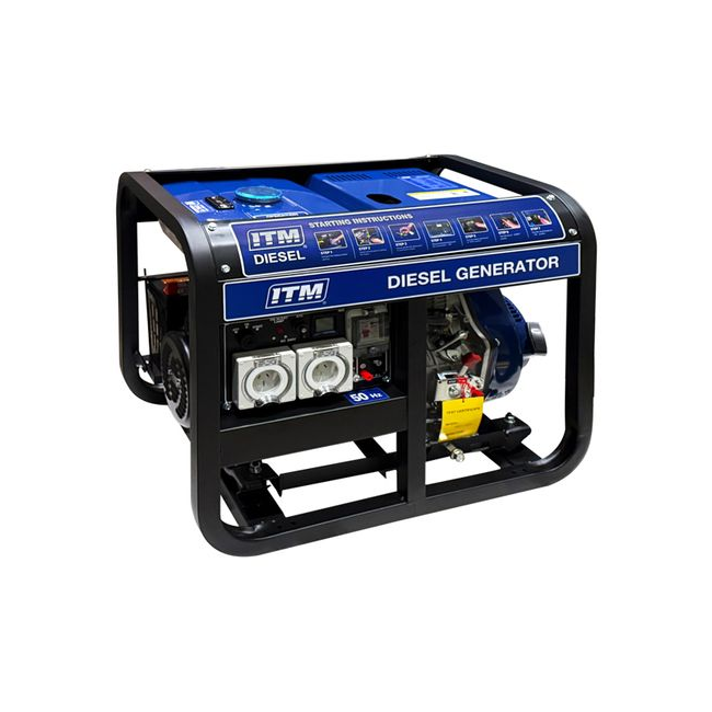 ITM 6500W Diesel Generator W/Electric Start TM524-6500