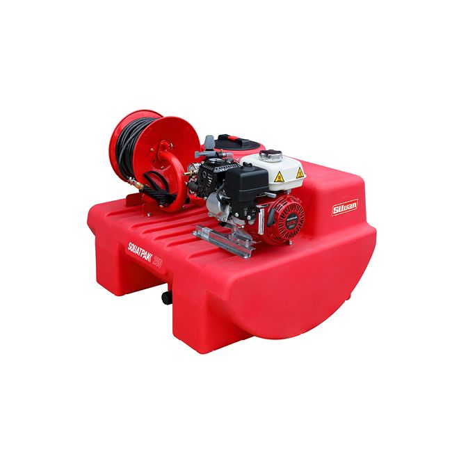 Silvan 250L SQUATPAK TANK W/30M ECO HOSEREEL TP250-34-1