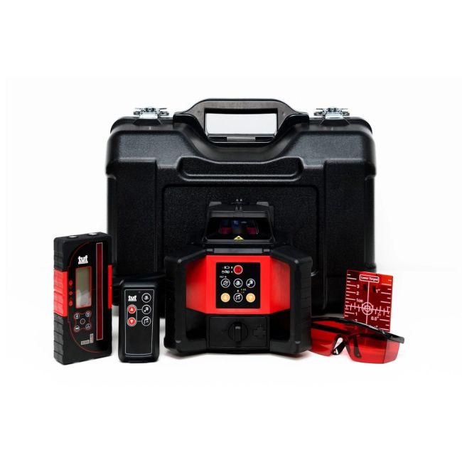 TUF RHVP 208R Red Beam Rotation Laser Level with mm Receiver TUF-208R