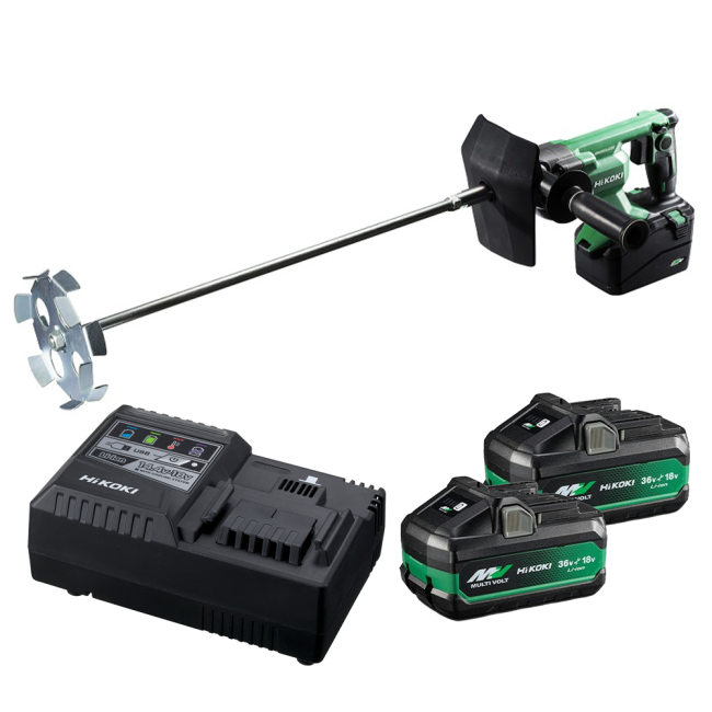 HiKOKI 36V 200mm Brushless Cordless Mixer Kit UM36DA(HRZ)