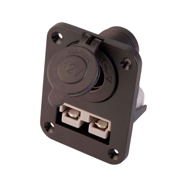 VoltFlow Flush Mount With 12V Anderson Style Plug With Accessory Socket AP50FMCIG
