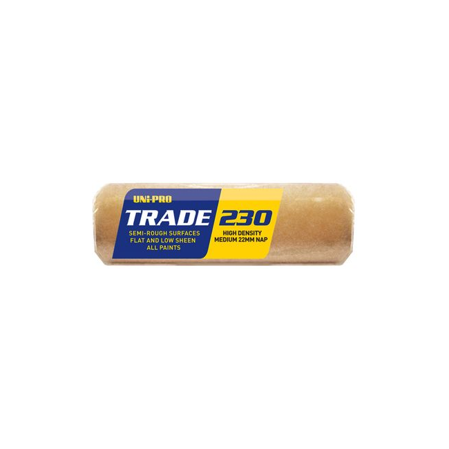 Uni-Pro 230MM Trade High Density Roller Cover 22mm NAP UTM230