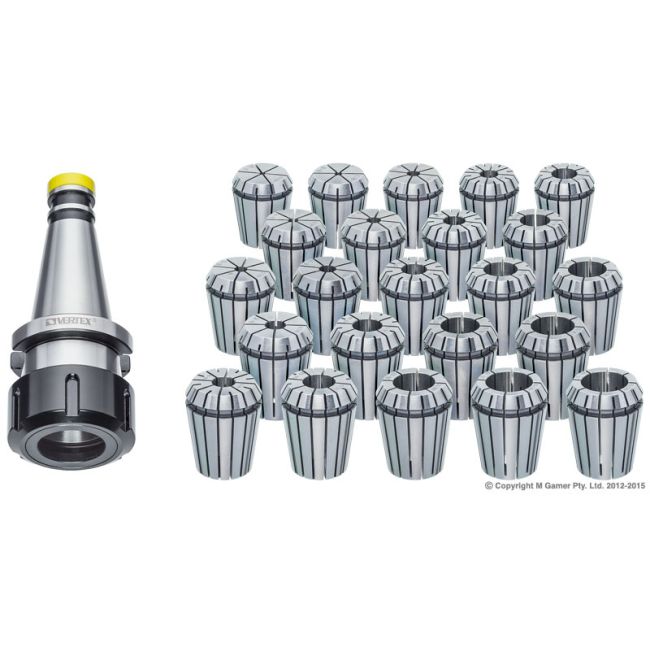 Vertex ER40 NT50I 23Pce Set (1" x 8) V217I