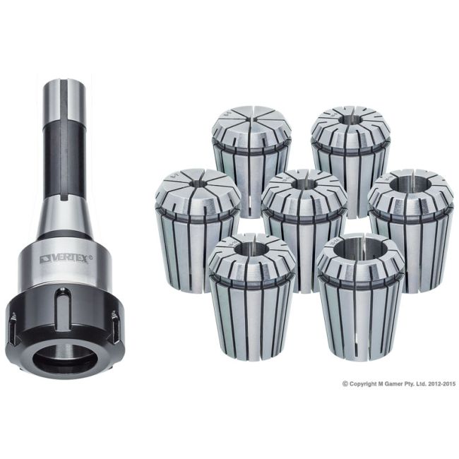 Vertex ER40 R8 7Pce Set  (7/16''X20) V318