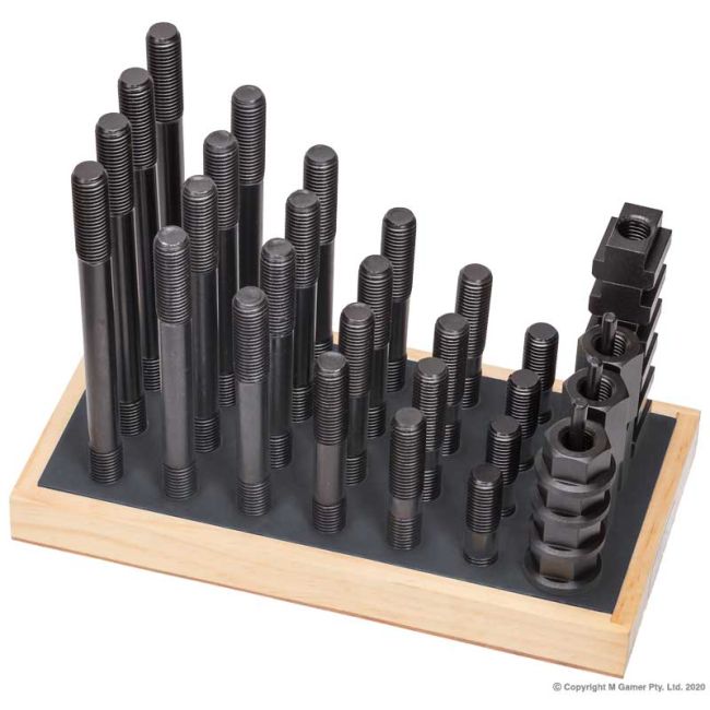 Vertex Stud and Nut Kit, 38pce M12 x 1.75 Stud 16mm Slot VCK1216