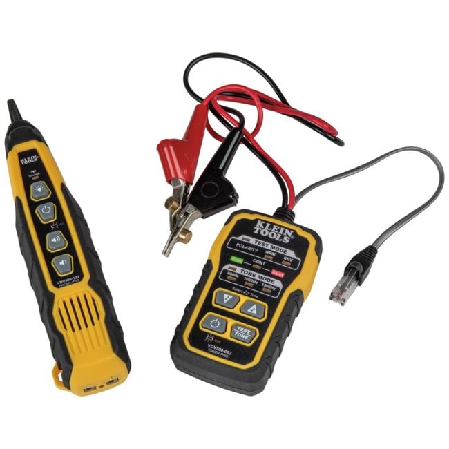 Klein Tone & Probe PRO Electrical Wire Tracing Set Batteries and Carrying Pouch A-VDV500-820
