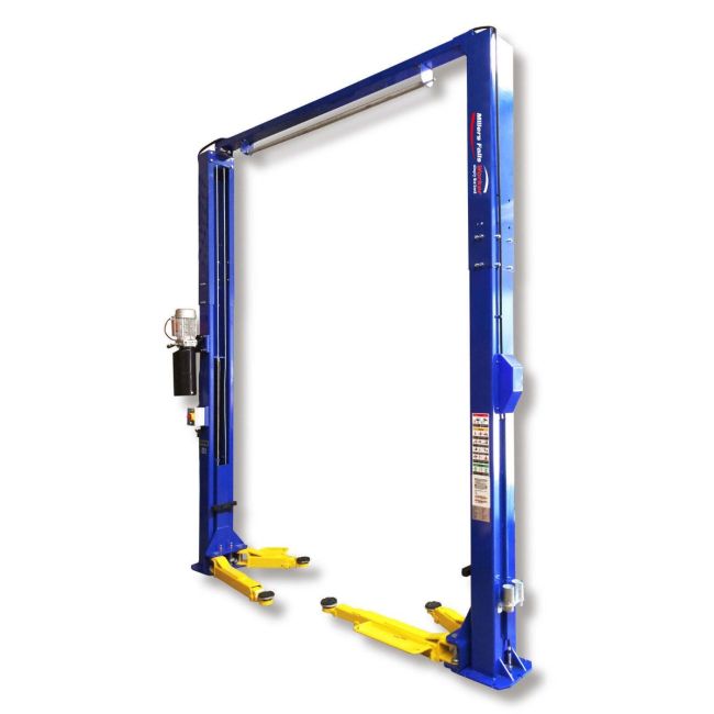 Millers Falls 4000kg 2 Post Clear Floor Car Hoist Vehicle Lift VP6500D