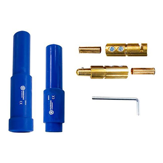 Weldclass Cable Joiners 500 Amp Standard Male/Female Set (Blue) WC-01499