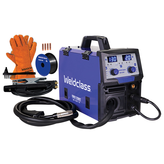 Weldclass Force 132MST MIG/TIG/Stick Welder Ready Kit WC-132MSTRK