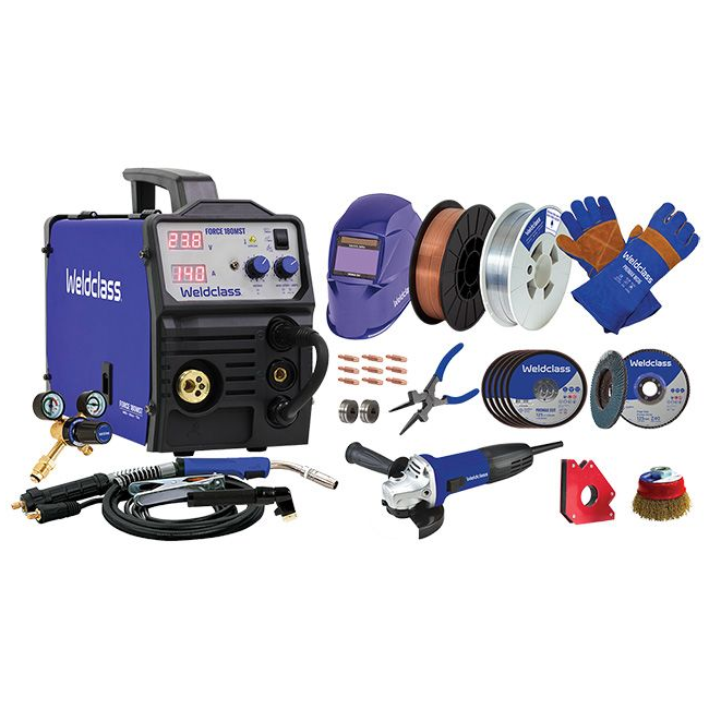 Weldclass 36-Piece 180MST MIG/Stick/TIG Welder Kit WC-180MSTTK