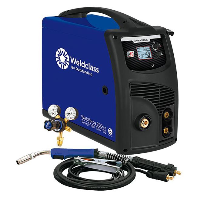 Weldclass WC-250MST Welder MIG / Stick / TIG 15A Plug 250MST WELDFORCE WC-250MST