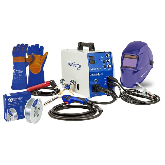 Weldclass WF-200MSTK3 Welder Combo MIG / Stick / TIG 15A Plug 200MST WELDFORCE WF-200MSTK3