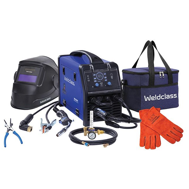 Weldclass FURY 185MPST 185Amp Pulse MIG/Stick/TIG Welder Combo Kit WFY185MK1