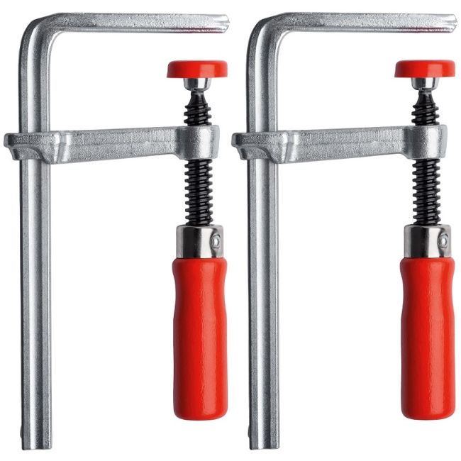 Bessey 120 x 60mm Table Clamp Set All‑Steel GTR - 2 Pack GTR12SET