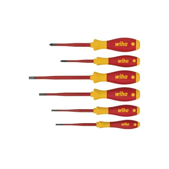 Wiha 6PC 1000V Slimfix Insulated Screwdriver Set WH-35389
