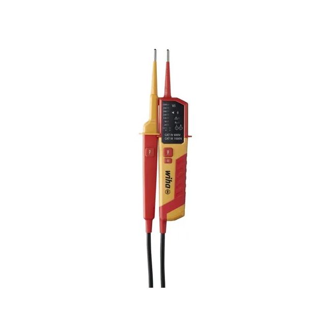 Wiha 12-1,000VAC Voltage & Continuity Tester CAT IV WH-45216