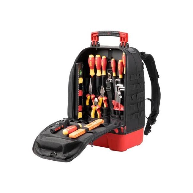 Wiha 28PC Electrician Tool Backpack Set WH-45528