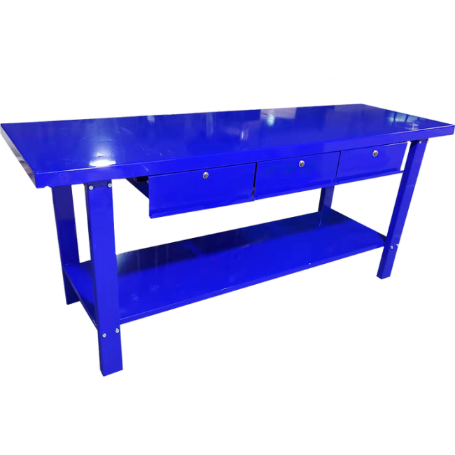 Millers Falls Steel Workbench 3 Drawer - Blue WH7100-BLU