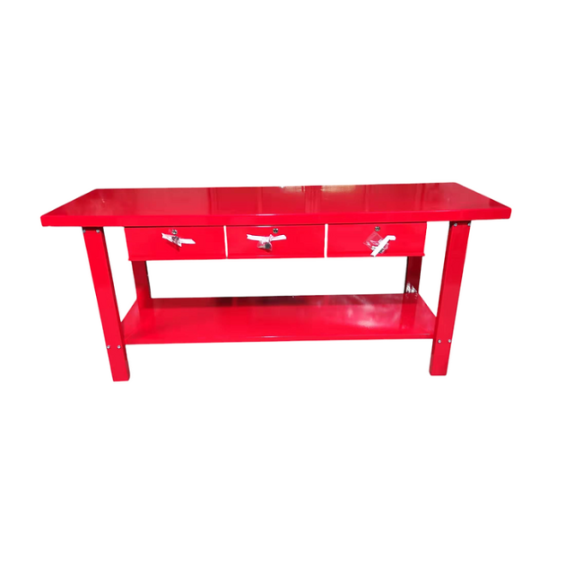 Millers Falls Steel Workbench 3 Drawer - Red WH7100-RED