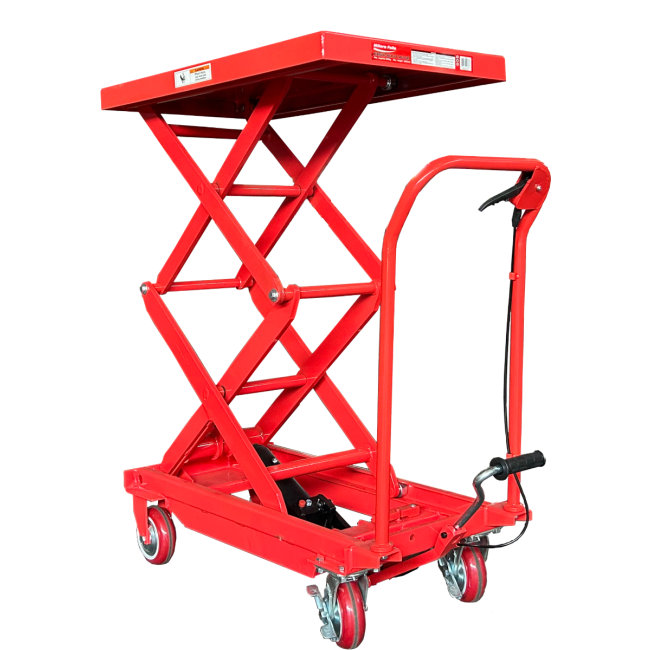 Millers Falls Double Scissor Hydraulic Table Cart 350kg 1500mm Lift WH7525
