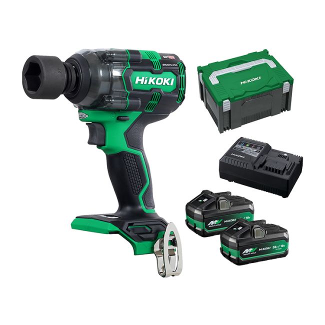 HiKOKI 18V Brushless 12.7mm Impact Wrench Kit WR18DH(HRZ)