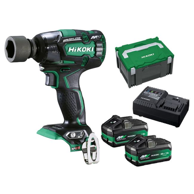 HiKOKI 36V 1/2" Brushless Impact Wrench with 770Nm Tightening Torque Kit WR36DE(HRZ)