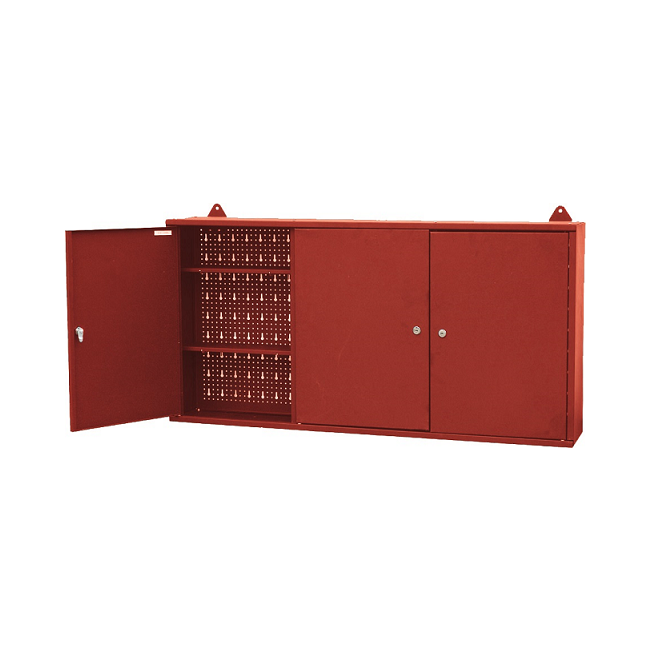 Millers Falls Industrial Steel Wall Cabinet 3 Lockable Compartments WS3200