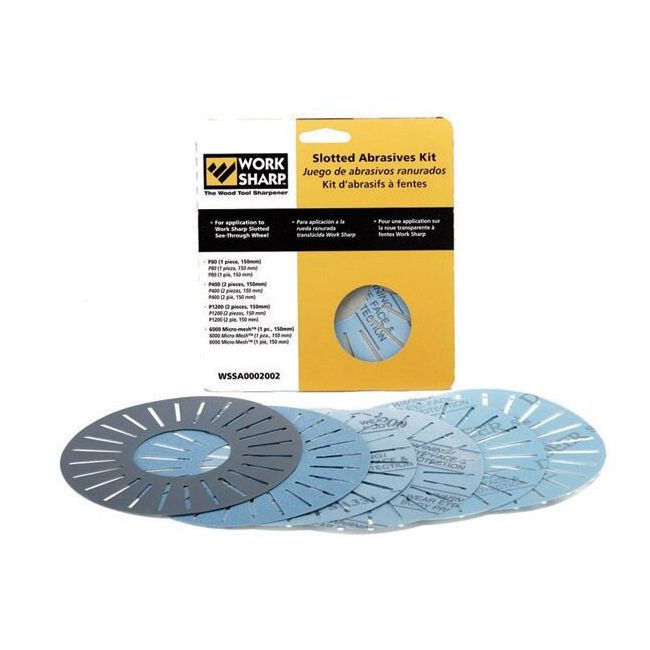 WORKSHARP 3000 6PCE SLOTTED ABRASIVE KIT WSSA0002002