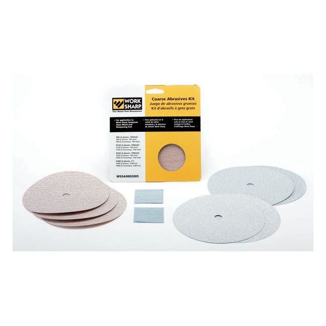 WORKSHARP 2000 & 3000 9PCE ABRASIVE KIT, COARSE WSSA0002005