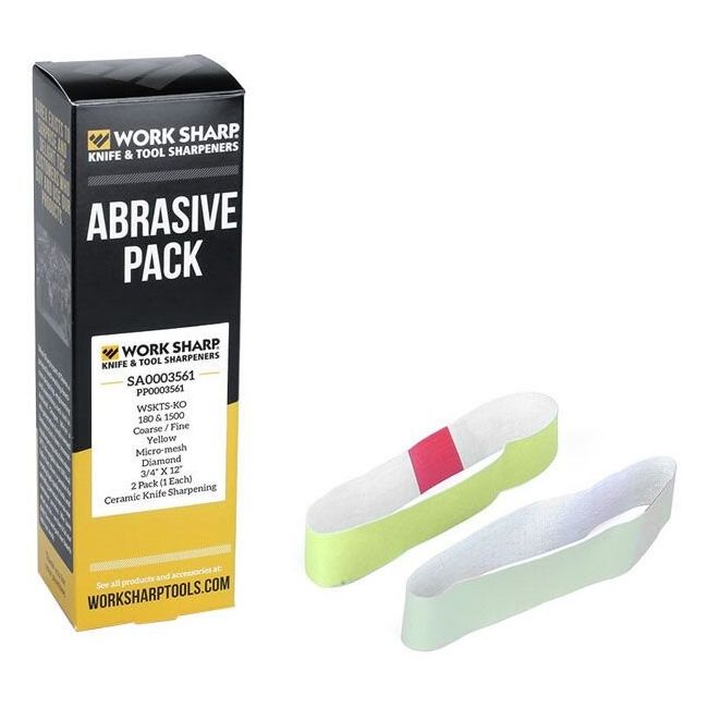Worksharp 2 Piece 180/1500 Grit Replacement Belt Pack WSSA0003561