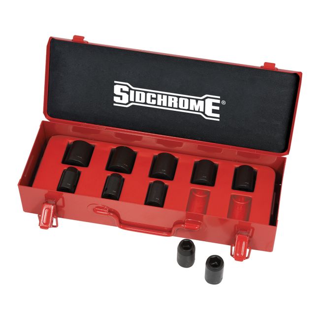 Sidchrome 1/2Dr Skt Set/Tray 10Pc XS410T