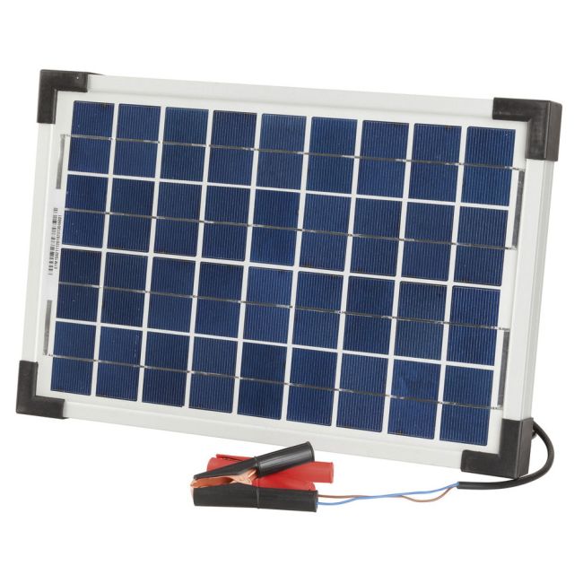 PowerTech Solar Panel with Clips 12V 10W ZM9051