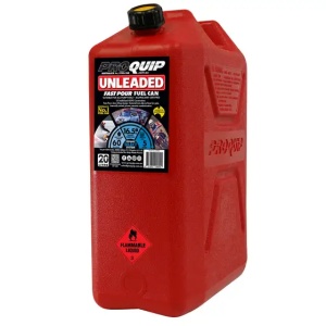 Pro Quip 20L Plastic Fast Pour Fuel Can - Unleaded 0950