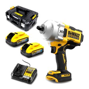 DeWalt 18V 5.0Ah XR Li-ion Cordless Brushless 1/2" Premium High Torque Impact Wrench Combo Kit DCF961H2T-XE