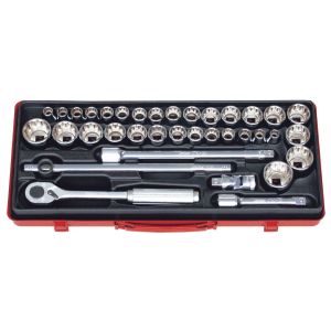 Koken 36PC 1/2"Dr 10-32MM AF/Metric Socket Set KO4279AM