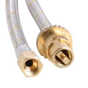 Bromic 1500x10mm Stainless Steel Gas Hose 3/8″ SAE 10HAS1500