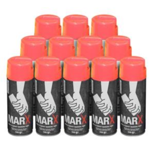 Marx Construction Spray Paint Can-Orange MXFO