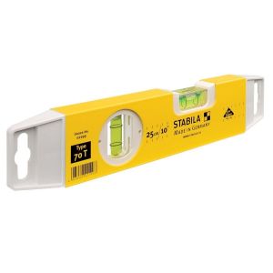 Stabila 250mm (9-13/16") 2 Vial Torpedo Box Frame Spirit Level 70T/25